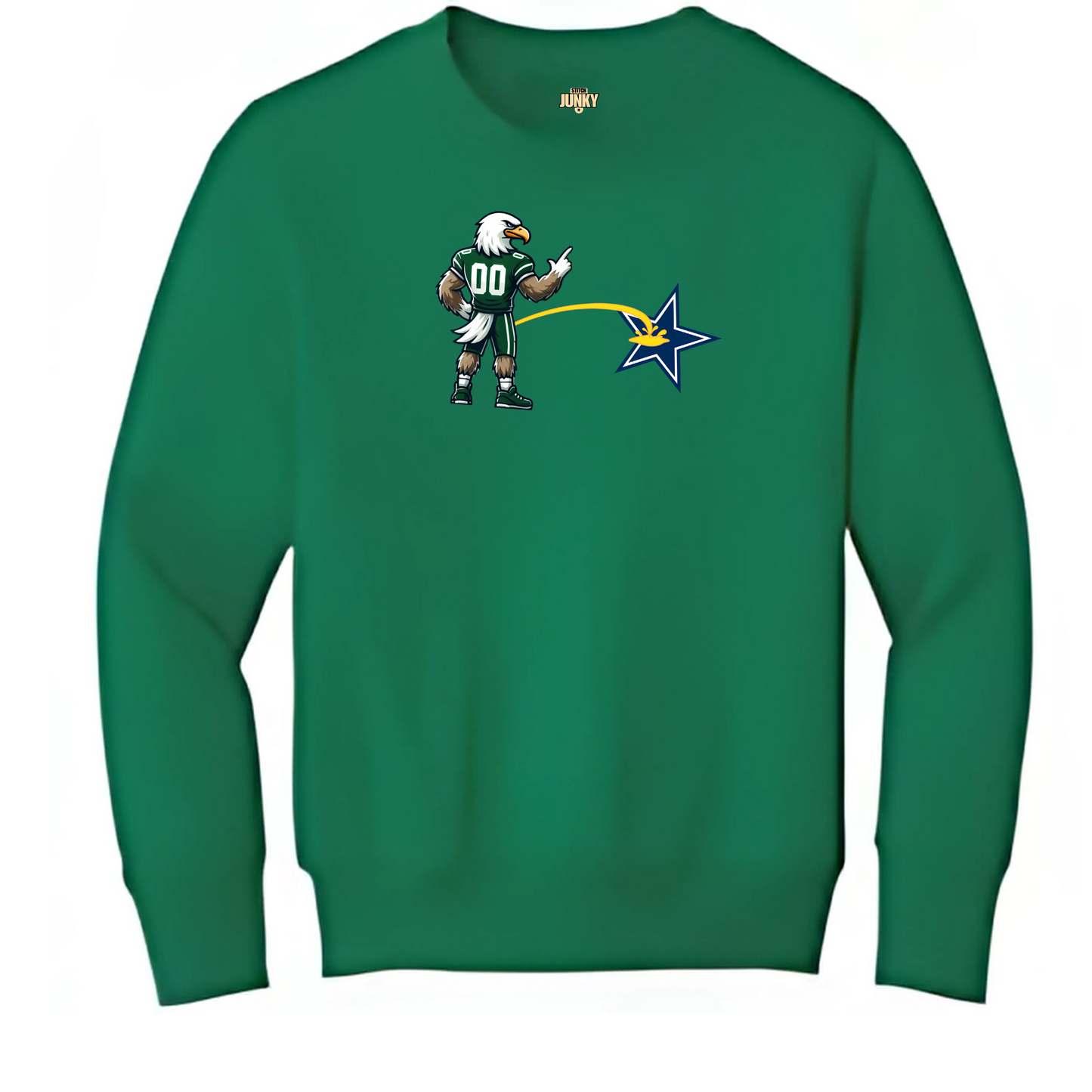 Bird Peeing Holding L Crewneck