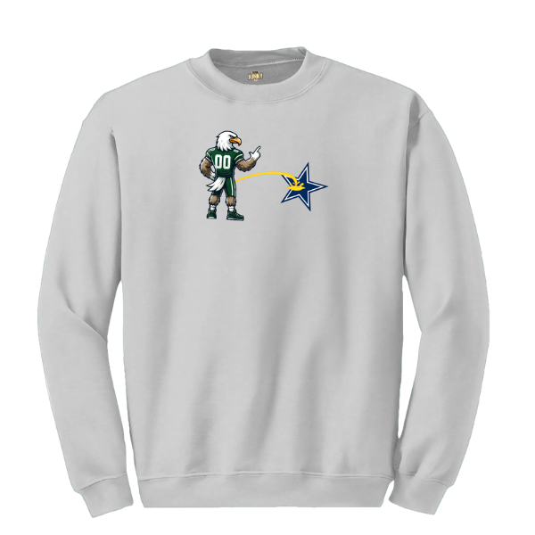 Bird Peeing Holding L Crewneck