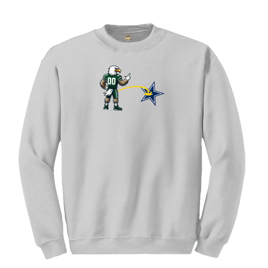 Bird Peeing Holding L Crewneck